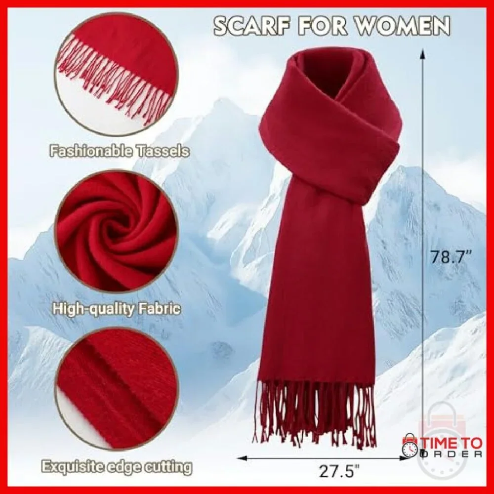 Winter Beanie Scarf Gloves Set, Touchscreen Fleece Lined, Warm Knit